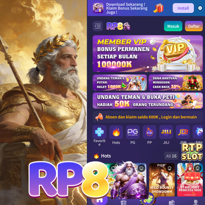 RP8 - Dowdload & Install Aplikasi Slot Asli Minimal Bet 400 Perak